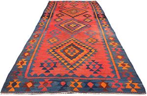 Morgenland Wollteppich Kelim - Old - 220 x 195 cm - mehrfarbig, rechteckig, 5 mm Höhe, Wohnzimmer, Einzelstück