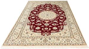 Morgenland Orientteppich Perser - Nain - Royal - 236 x 157 cm - dunkelrot, rechteckig, 10 mm Höhe, Wohnzimmer, Handgeknüpft, Einzelstück mit Zertifikat
