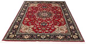 Morgenland Orientteppich Perser - Täbriz - Royal - 212 x 149 cm - dunkelrot, rechteckig, 7 mm Höhe, Wohnzimmer, Handgeknüpft, Einzelstück mit Zertifikat