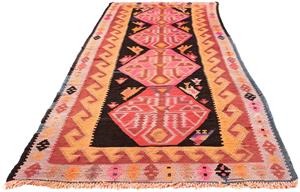 morgenland Wollteppich "Kelim - Old - 265 x 110 cm - mehrfarbig", rechteckig, Wohnzimmer, Einzelstück