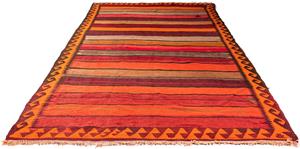 Morgenland Wollteppich Kelim - Old - 300 x 160 cm - mehrfarbig, rechteckig, 5 mm Höhe, Wohnzimmer, Einzelstück