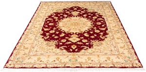 Morgenland Orientteppich Perser - Täbriz - Royal - 200 x 153 cm - dunkelrot, rechteckig, 7 mm Höhe, Wohnzimmer, Handgeknüpft, Einzelstück mit Zertifikat