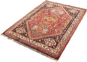 Morgenland Orientteppich Perser - Nomadic - 155 x 112 cm - rot, rechteckig, 10 mm Höhe, Wohnzimmer, Handgeknüpft, Einzelstück mit Zertifikat