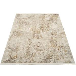 OCI DIE TEPPICHMARKE Vloerkleed BESTSELLER CAVA Glans viscose, met franje, reliëfstructuur, vintage, woonkamer