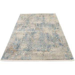 OCI DIE TEPPICHMARKE Vloerkleed BESTSELLER CAVA Glans viscose, met franje, reliëfstructuur, vintage, woonkamer
