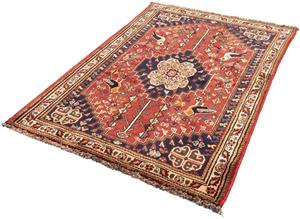 Morgenland Orientteppich Perser - Nomadic - 170 x 115 cm - dunkelrot, rechteckig, 10 mm Höhe, Wohnzimmer, Handgeknüpft, Einzelstück mit Zertifikat
