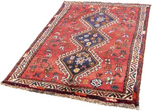 Morgenland Orientteppich Perser - Nomadic - 170 x 117 cm - dunkelrot, rechteckig, 10 mm Höhe, Wohnzimmer, Handgeknüpft, Einzelstück mit Zertifikat
