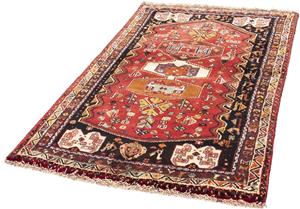 Morgenland Orientteppich Perser - Nomadic - 160 x 105 cm - rot, rechteckig, 10 mm Höhe, Wohnzimmer, Handgeknüpft, Einzelstück mit Zertifikat