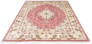 Morgenland Orientteppich Perser - Täbriz - Royal - 236 x 166 cm - rosa, rechteckig, 7 mm Höhe, Wohnzimmer, Handgeknüpft, Einzelstück mit Zertifikat