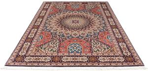 Morgenland Orientteppich Perser - Täbriz - Royal - 242 x 168 cm - mehrfarbig, rechteckig, 7 mm Höhe, Wohnzimmer, Handgeknüpft, Einzelstück mit Zertifikat