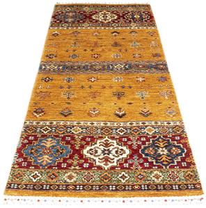 Morgenland Orientteppich Ziegler - Shal - 215 x 74 cm - orange, rechteckig, 6 mm Höhe, Wohnzimmer, Handgeknüpft, Einzelstück mit Zertifikat