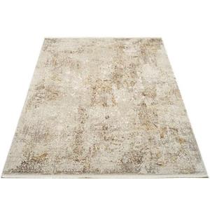 OCI DIE TEPPICHMARKE Vloerkleed BESTSELLER CAVA Glans viscose, met franje, reliëfstructuur, vintage, woonkamer