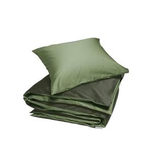 Yumeko overtrekset katoen satijn double face olive 140x220 + 1|60x70