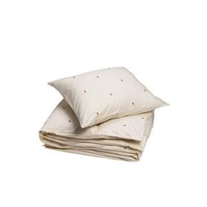 Yumeko overtrekset katoen satijn warm white|ochre moon 140x220 +