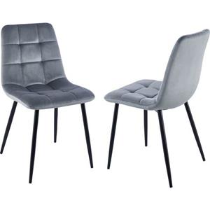 Homexperts Eetkamerstoel Kelly Bekleding in fluweel (set, 2 stuks)