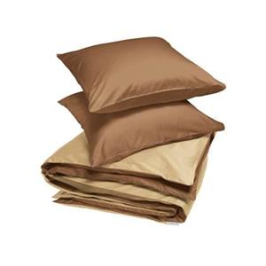 Yumeko overtrekset katoen satijn double face caramel 200x220 + 2|60x70