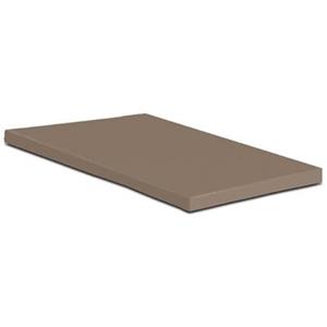 Harris&Darwin Taupe Percaline Katoenen Topper Hoeslaken 160x220cm