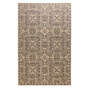 Boho&me Buitenkleed Sunny Oriental - beige|zwart - 80x150 cm - Zwart