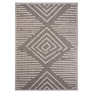Boho&me Buitenkleed Boho - grijs|crÃ¨me - 80x150 cm - Grijs