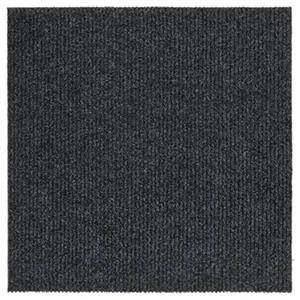 vidaXL Droogloopmat 100x100 cm antracietkleurig