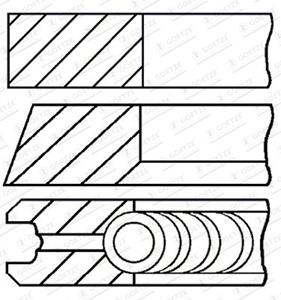 Goetze Engine Kolbenringsatz  08-444107-00