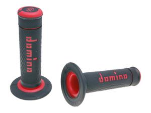 Domino Handvaten set  A190 Off-Road zwart / rood