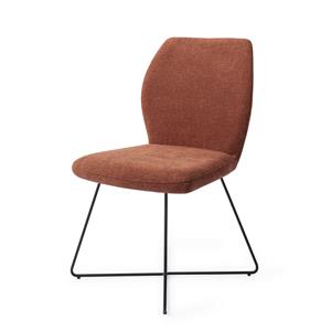 Jesper Home Eetkamerstoel 'Ikata' Cross Black - Cosy Copper