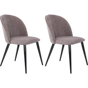 ByLIVING Esszimmerstuhl Nayla, (Set), 2 St., Cord, Bezug in Samt, Webstoff oder Cord, gewölbter Rücken