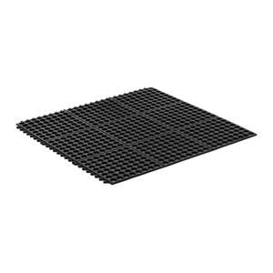 Ulsonix Fußmatte  Ringgummimatte - 92 x 92 x 0.5 cm - schwarz, , Höhe: 0.5 mm