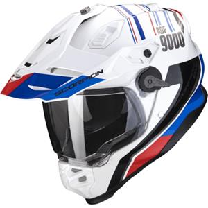 SCORPION ADF-9000 Air Desert, Dual Sport motorhelm, Wit-Blauw-Rood