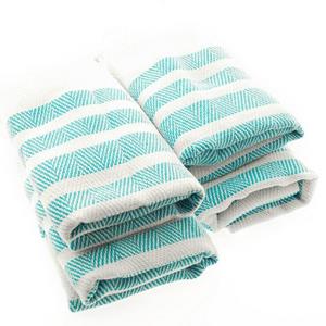 Turquoise Home Saunatuch 4er Pack Pestemal Küchetuch Handtuch 50x90cm Putztuch Badetuch, (4-St)
