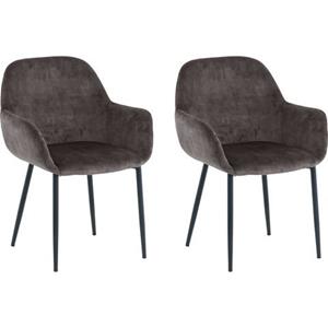 SIT Armlehnstuhl, (Set), 2 St., Samt, glamouröser Bezug in Samtoptik