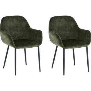 SIT Armlehnstuhl, (Set), 2 St., Samt, glamouröser Bezug in Samtoptik