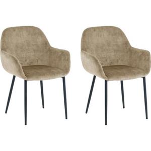 SIT Armlehnstuhl, (Set), 2 St., Samt, glamouröser Bezug in Samtoptik