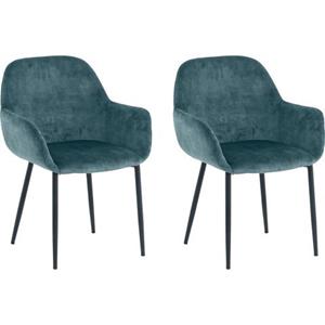 SIT Armlehnstuhl, (Set), 2 St., Samt, glamouröser Bezug in Samtoptik