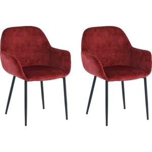SIT Armlehnstuhl, (Set), 2 St., Samt, glamouröser Bezug in Samtoptik