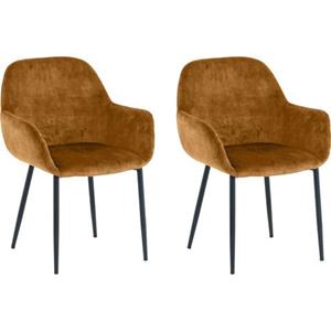 SIT Armlehnstuhl, (Set), 2 St., Samt, glamouröser Bezug in Samtoptik