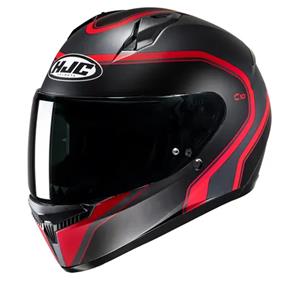 C10 Elie Zwart Rood Mc1Sf Integraalhelm