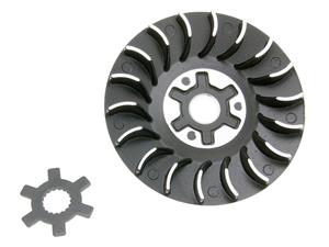 101 Octane Halfpoulie / koelvin Sport incl. Ster schijf voor Minarelli