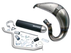 Tecnigas Uitlaat  E-NOX Steel voor Malaguti XSM, XTM, X-Limit, XPS, DT50