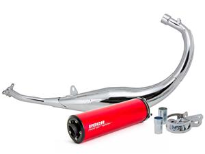 Voca Racing Uitlaat VOCA Chroomed 50/70cc Rode demper voor Sherco 50 SM-R, SE-R 2014