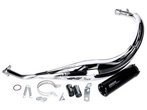 Voca Racing Uitlaat VOCA Chroomed 50/70cc Zwarte demper voor Sherco 50 SM-R, SE-R 2014