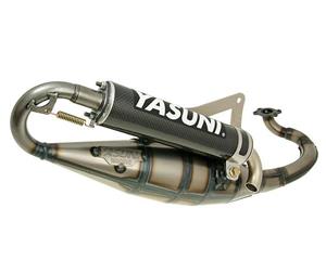 Yasuni Uitlaat  Scooter R Carbon voor Peugeot horizontaal, Derbi