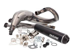 Yasuni Uitlaat  Cross ML MAX zwart voor Yamaha DT50, MBK X-Limit, Peugeot, Malaguti, Motorhispania