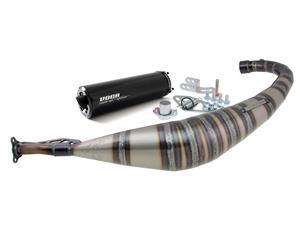Voca Racing Uitlaat VOCA Rookie 50/70cc Zwarte demper voor Derbi EBE, EBS, D50B
