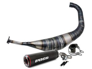 Voca Racing Uitlaat VOCA Carbon 80cc voor Derbi EBE, EBS, D50B Enduro, Supermoto