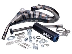 Yasuni Uitlaat  Cross HM MAX blauw voor Aprilia RX, SX, Derbi R, SM, Gilera RCR, SMT