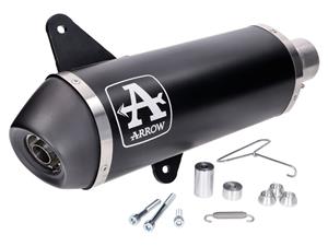 Arrow Auspuff Einddemper Arrow Urban Aluminium zwart voor Vespa GTS 300 4T LC Euro5 2020