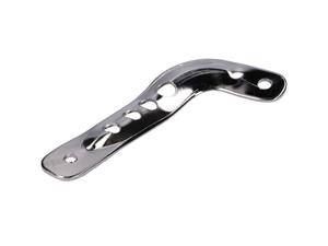 Diverse / Import Auspuffstrebe / Haltestrebe uitlaat kort Chroom voor Simson S51E, S70E, S53E, S83E Enduro