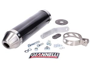 Giannelli Einddemper  Carbon voor Derbi DRD Edition 50 SM 03-07